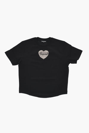 Rundhals-T-Shirt Aus Baumwolle Mit Transparentem Detail