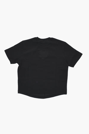 Rundhals-T-Shirt Aus Baumwolle Mit Transparentem Detail