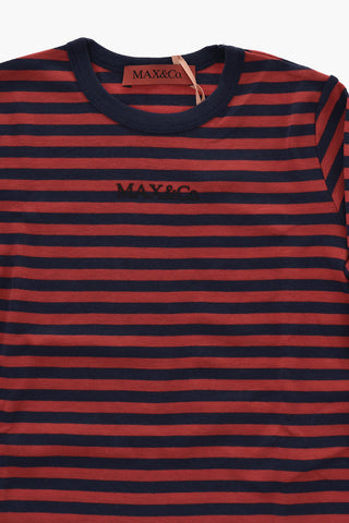 Long-Sleeve Cotton T-Shirt with Awning Stripes