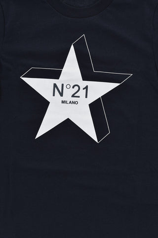 Rundhals-T-Shirt STAR Mit Frontprint