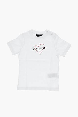 T-Shirt mit Rundhalsausschnitt aus Baumwolle mit Frontprint