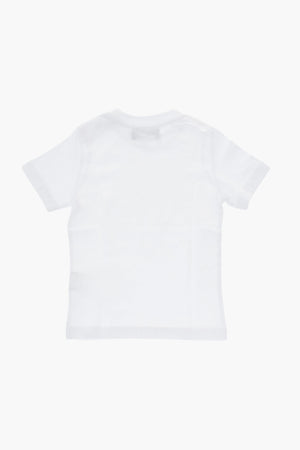 T-Shirt Girocollo in Cotone con Stampa Frontale