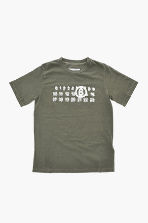 MM6 Cotton Crewneck T-Shirt with Front Print