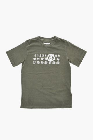 MM6 Cotton Crewneck T-Shirt with Front Print