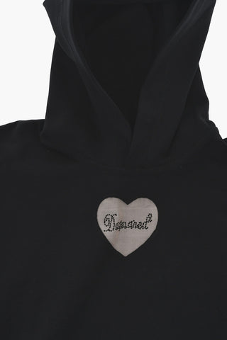 Hoodie Aus Baumwolle Mit Transparentem Detail