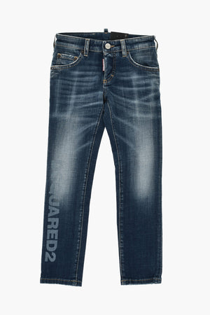 Jeans 5 Tasche Clement Fit in Denim Delavè 12cm