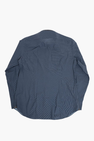 Wrinkle-Free Patterned Shirt with French Collar