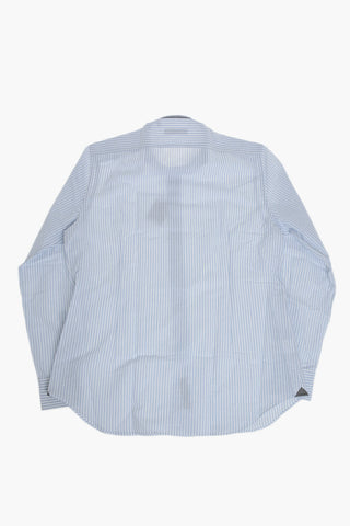 Awning-Striped Cotton Shirt with French Collar