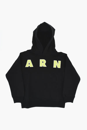 Brushed Cotton Hoodie With Front Logo