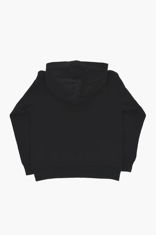 Kapuzensweatshirt Aus Gebürsteter Baumwolle Mit Frontlogo