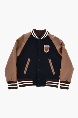 Bomber D2 UNIVERSITY mit Ärmeln aus Eco-Leder