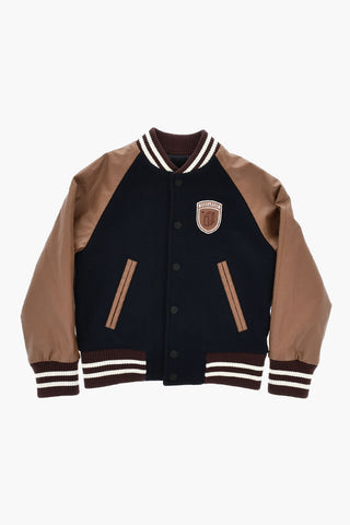 Bomber D2 UNIVERSITY con Maniche in Eco-pelle