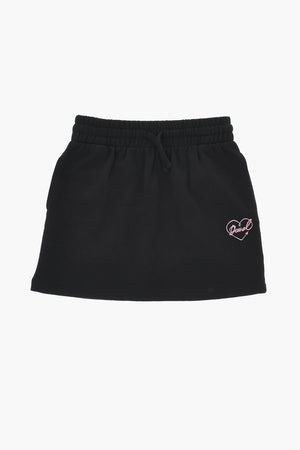Cotton Jersey Skirt with Elastic Waist