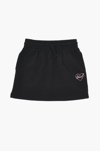 Cotton Jersey Skirt with Elastic Waist