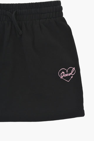 Cotton Jersey Skirt with Elastic Waist