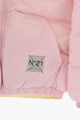 Gesteppte Wattierte Uni-Jacke