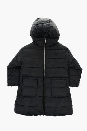 Padded Quilted Jacket with Hood