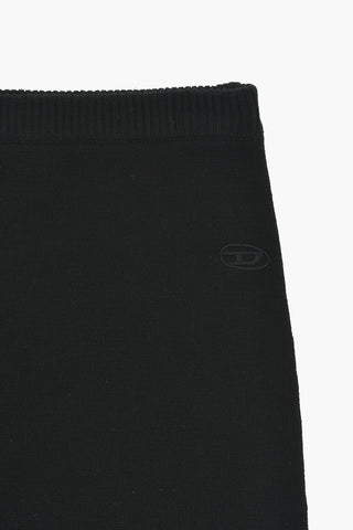 Knit Pencil Skirt with Elastic Waist