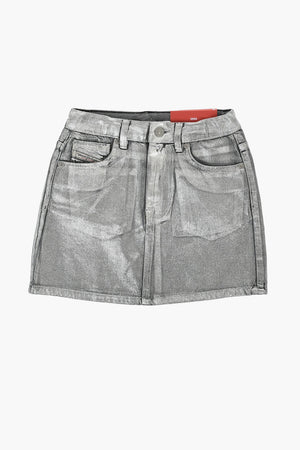 Denim Skirt GIANNA with Metallic Effect