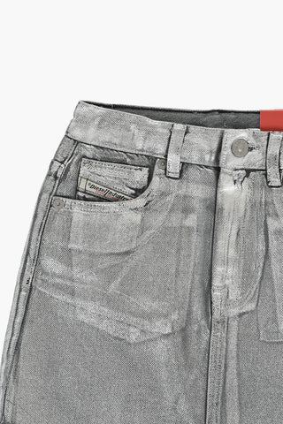 Denim Skirt GIANNA with Metallic Effect