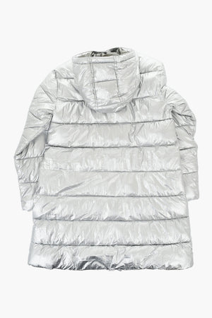 Gepolsterte Jacke aus Nylon-Lamé