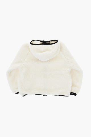 Sherpa-Jacke mit Kapuze und Frontreißverschluss