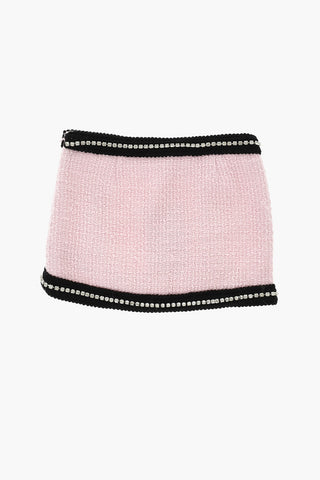 Gonna in Misto Lana Impreziosita da Strass