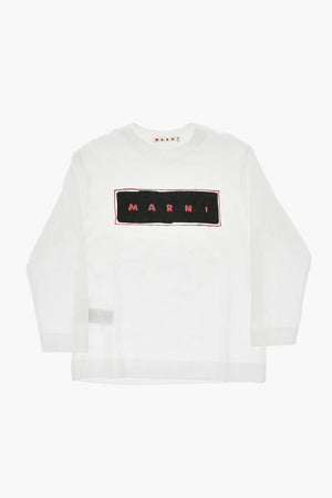 Cotton T-Shirt With Front Logo Print