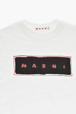 T-Shirt in Cotone con Stampa Logo Frontale