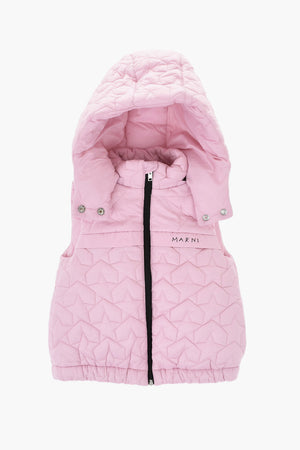 Quilted Vest STARS with Removable Hood