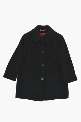 Single-Breasted Wool Coat