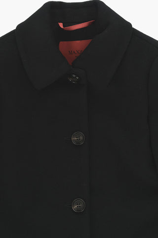 Single-Breasted Wool Coat