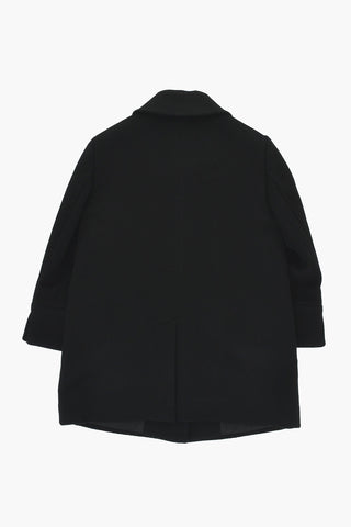 Single-Breasted Wool Coat