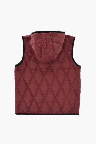 Sleeveless Jacket with Hood