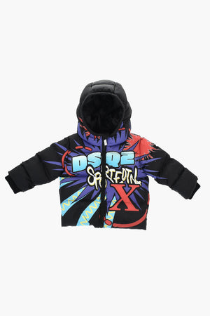Gepolsterte Jacke GRAFFITI mit Print