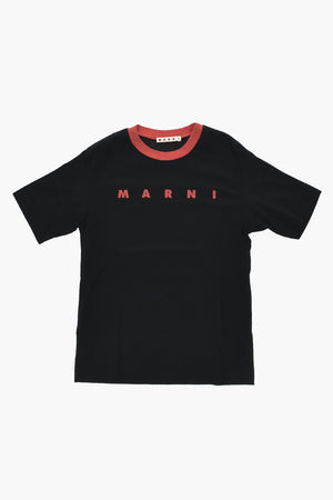 Crewneck T-Shirt with Printed Logo
