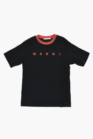 Crewneck T-Shirt with Printed Logo