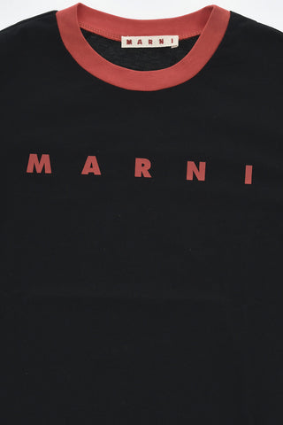 Crewneck T-Shirt with Printed Logo
