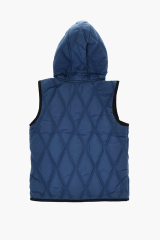 Sleeveless Jacket with Hood