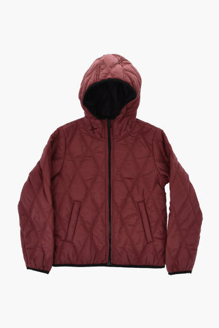 Quilted Nylon Jacket with Hood