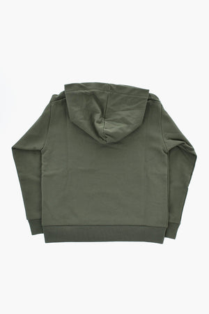 Cotton Fleece Hoodie with Front Logo