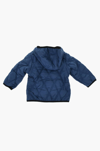 Giubbotto in Nylon Trapuntato con Cappuccio