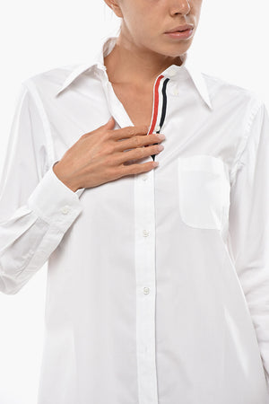 Cotton Poplin Chemisier with Pocket