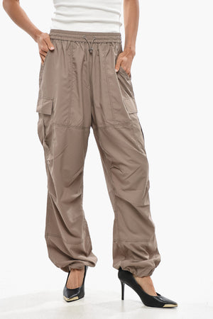 Nylon Cargo Pants WINNY with Ankle Drawstring