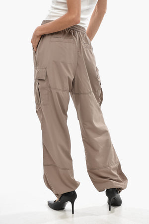 Nylon Cargo Pants WINNY with Ankle Drawstring