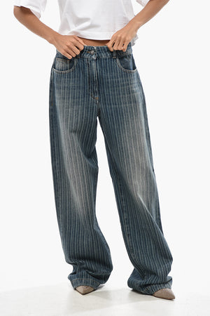 Jeans Loose Fit LASER A Righe 23cm