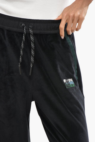 DAY-NAMIC Chenille-Jogger mit elastischem Bund aus Nylon