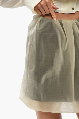 Minigonna Drappeggiata in Tulle