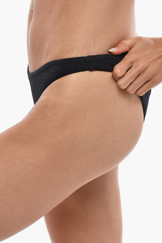 Einfarbiger High-Cut Bikini-Slip