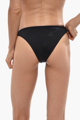 Einfarbiger High-Cut Bikini-Slip